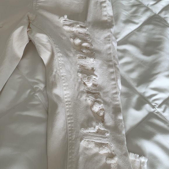 🌼 New! Hue Denim Distressed Leggings Jeggings - Picture 6 of 13